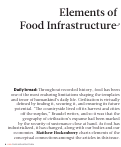 Cover page: Elements of Food Infrastructure