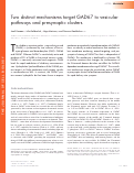 Cover page: Two distinct mechanisms target GAD67 to vesicular pathways and presynaptic clusters