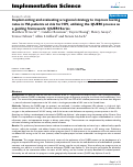 Cover page: Implementing and evaluating a regional strategy to improve testing rates in VA patients at risk for HIV, utilizing the QUERI process as a guiding framework: QUERI Series