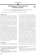 Cover page: “Peeling paint” dermatosis in a leukemia patient