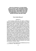 Cover page: ASEAN's Gradual Evolution: Challenges and Opportunities for Integrating Participatory Procedural Reforms for the Environment in an Evolving Rights-Based Framework