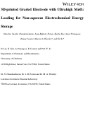 Cover page: 3D‐Printed Graded Electrode with Ultrahigh MnO2 Loading for Non‐Aqueous Electrochemical Energy Storage