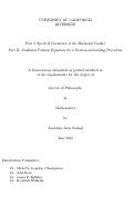 Cover page: PART I: SPECTRAL GEOMETRY OF THE HARMONIC GASKET PART II: NONLINEAR POISSON EQUATION VIA A NEWTON-EMBEDDING PROCEDURE