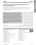 Cover page: Dermal Patch with Integrated Flexible Heater for on Demand Drug Delivery