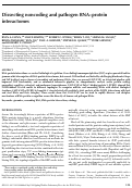 Cover page: Dissecting noncoding and pathogen RNA–protein interactomes