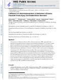 Cover page: Cathepsin B in neurodegeneration of Alzheimer's disease, traumatic brain injury, and related brain disorders