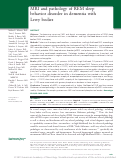 Cover page: MRI and pathology of REM sleep behavior disorder in dementia with Lewy bodies