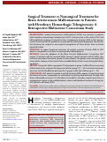 Cover page: Surgical Treatment vs Nonsurgical Treatment for Brain Arteriovenous Malformations in Patients with Hereditary Hemorrhagic Telangiectasia: A Retrospective Multicenter Consortium Study.