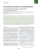 Cover page: The Central Nervous System and the Gut Microbiome