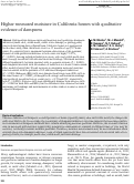 Cover page: Higher measured moisture in California homes with qualitative evidence of dampness