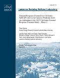 Cover page: Demand Response Potential for California SubLAPs and Local Capacity Planning Areas: An Addendum to the 2025 California Demand Response Potential Study – Phase 2