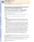 Cover page: Walking disability in patients with peripheral artery disease is associated with arterial endothelial function