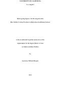 Cover page: Interrogating Spaces: An Investigation Into How Settler-Colonial Violence is Reproduced in Human Science