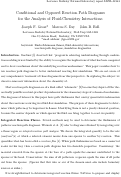 Cover page: Conditional and opposed reaction path diagrams for the analysis of 
fluid-chemistry interactions