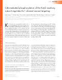 Cover page: Cdk-mediated phosphorylation of the Kvβ2 auxiliary subunit regulates Kv1 channel axonal targeting