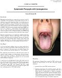 Cover page: Symptomatic Pharyngitis with Cytomegalovirus