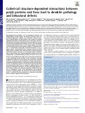 Cover page: Coiled-coil structure-dependent interactions between polyQ proteins and Foxo lead to dendrite pathology and behavioral defects