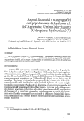 Cover page: Aspetti faunistici e zooogeografici del popolamento di <i>Hydraena</i> s.l. dell’Appennino Umbro-Marchigiano (Coleoptera: Hydraenidae)