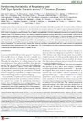 Cover page: Partitioning Heritability of Regulatory and Cell-Type-Specific Variants across 11 Common Diseases