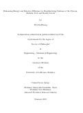 Cover page: Enhancing Energy and Resource Efficiency in Manufacturing Systems at the Process, Machine Tool and Facility Levels