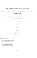 Cover page: Estimation and Inference of Directionally Differentiable Functions : Theory and Applications