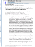 Cover page: The Novel Coronavirus (COVID-2019) Outbreak: Amplification of Public Health Consequences by Media Exposure