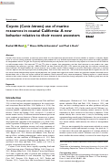 Cover page: Coyote (Canis latrans) use of marine resources in coastal California: A new behavior relative to their recent ancestors