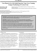 Cover page: Case Report of a Left-sided Superior Vena Cava Causing Unique Positioning of Central Line