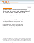 Cover page: Collaborative interactions of heterogenous ribonucleoproteins contribute to transcriptional regulation of sterol metabolism in mice