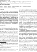 Cover page: Rapid inhibition of cancer cell growth induced by lentiviral expression of mutant-template telomerase RNA constructs and anti-telomerase siRNA