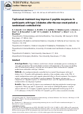 Cover page: Teplizumab treatment may improve C-peptide responses in participants with type 1 diabetes after the new-onset period: a randomised controlled trial