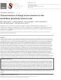 Cover page: Characteristics of sleep-active neurons in the medullary parafacial zone in rats