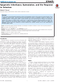 Cover page: Epigenetic Inheritance, Epimutation, and the Response to Selection