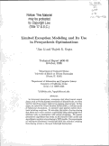 Cover page: Limited exception modeling and its use in presynthesis optimizations