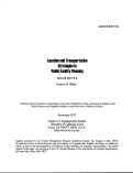 Cover page: Location and Transportation Strategies in Public Facility Planning