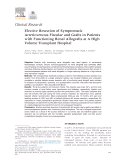 Cover page: Elective Resection of Symptomatic Arteriovenous Fistulae and Grafts in Patients with Functioning Renal Allografts at A High Volume Transplant Hospital