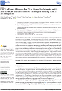 Cover page: FGF9, a Potent Mitogen, Is a New Ligand for Integrin αvβ3, and the FGF9 Mutant Defective in Integrin Binding Acts as an Antagonist