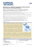 Cover page: Synchrotron X‑ray Analytical Techniques for Studying Materials Electrochemistry in Rechargeable Batteries