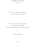 Cover page: Provably correct optimization and estimation: continuous, discrete, and dynamical