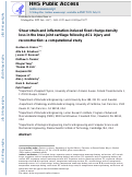 Cover page: Shear strain and inflammation‐induced fixed charge density loss in the knee joint cartilage following ACL injury and reconstruction: A computational study