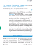 Cover page: No Escalation of Treatment Designations: A Multi-institutional Exploratory Qualitative Study.