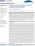 Cover page: Attributable Human‐Induced Changes in the Likelihood and Magnitude of the Observed Extreme Precipitation during Hurricane Harvey