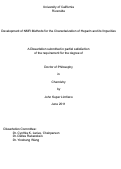 Cover page: Development of NMR Methods for the Characterization of Heparin and its Impurities