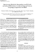 Cover page: Spectroscopic metabolic abnormalities in mTLE with and without MRI evidence for mesial temporal sclerosis using hippocampal short-TE MRSI