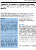 Cover page: Pleomorphic dermal sarcoma in a man with HIV: report with next-generation sequencing analysis and review of the atypical fibroxanthoma/pleomorphic dermal sarcoma spectrum