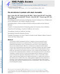 Cover page: The microbiome in patients with atopic dermatitis.