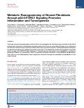 Cover page: Metabolic Reprogramming of Stromal Fibroblasts through p62-mTORC1 Signaling Promotes Inflammation and Tumorigenesis