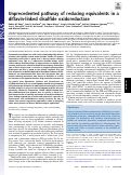 Cover page: Unprecedented pathway of reducing equivalents in a diflavin-linked disulfide oxidoreductase