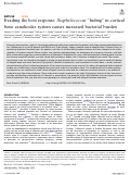 Cover page: Evading the host response: Staphylococcus “hiding” in cortical bone canalicular system causes increased bacterial burden