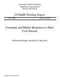 Cover page: Consumer and Market Responses to Mad-Cow Disease